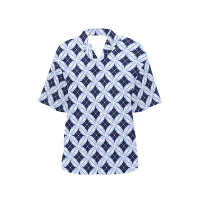 Tie Dye Print Design LKS308 Women's Hawaiian Shirt