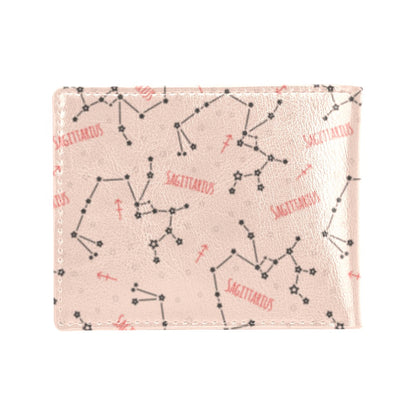 Sagittarius Star Print Design LKS302 Men's ID Card Wallet