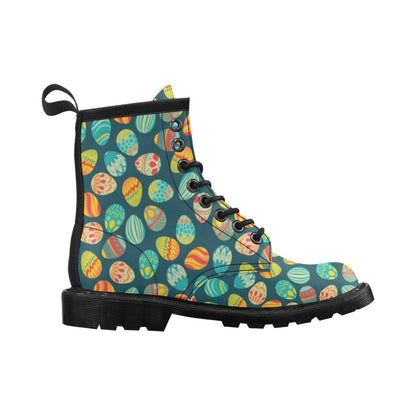 Easter Eggs Pattern Print Design RB09 Women's Boots