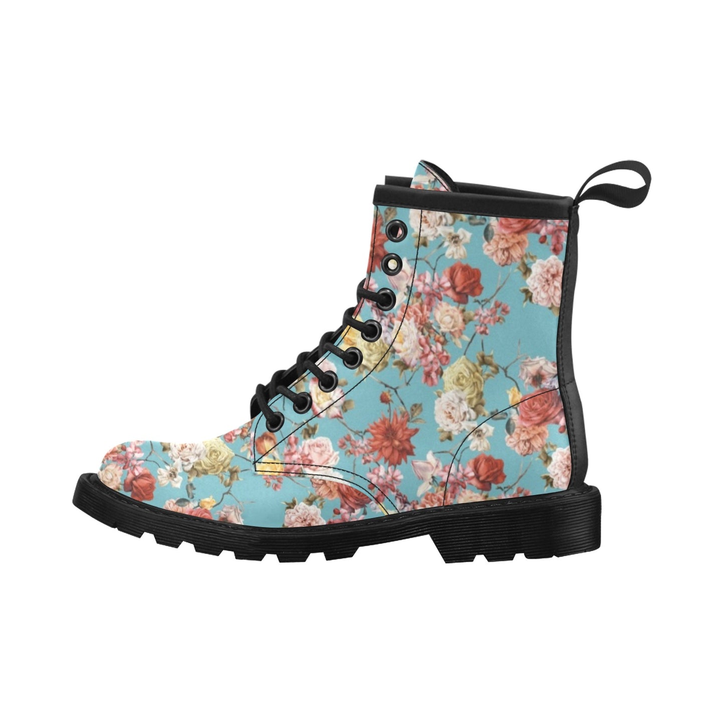 Summer Floral Pattern Print Design SF05 Women's Boots