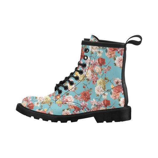 Summer Floral Pattern Print Design SF05 Women's Boots