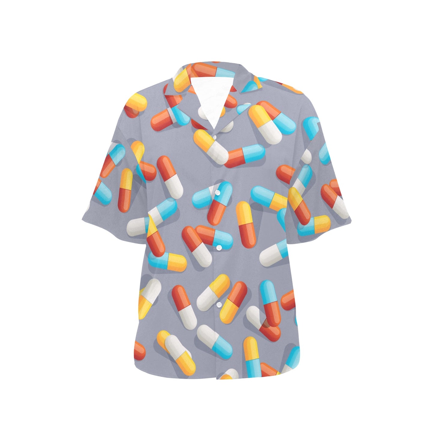 Pill Pattern Print Design A01 Women's Hawaiian Shirt