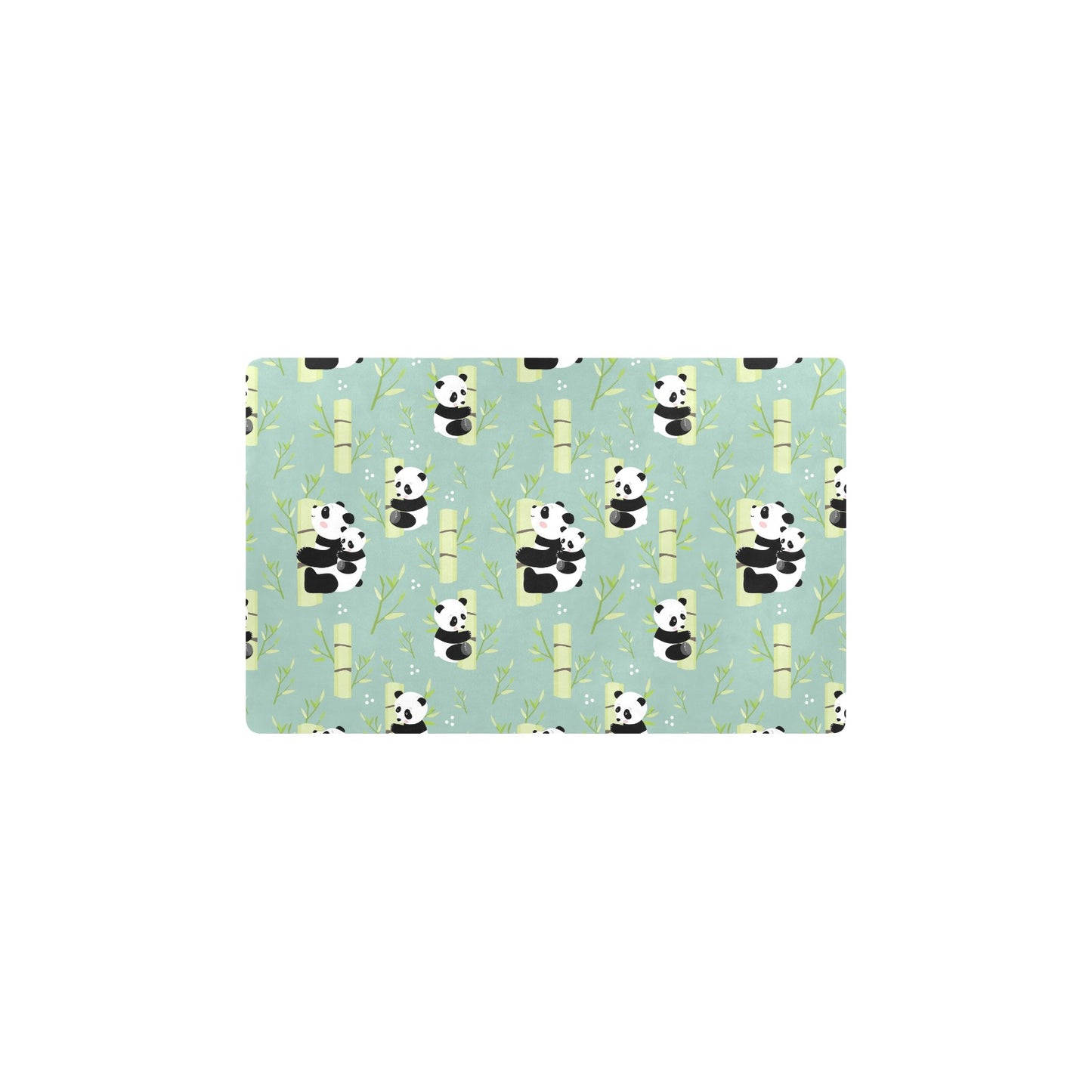 Panda Pattern Print Design A03 Kitchen Mat
