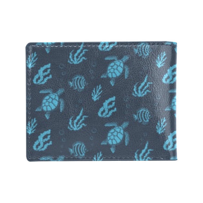 Sea Turtle Print Design LKS307 Men's ID Card Wallet