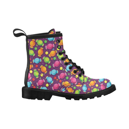 Candy Pattern Print Design CA05 Women's Boots