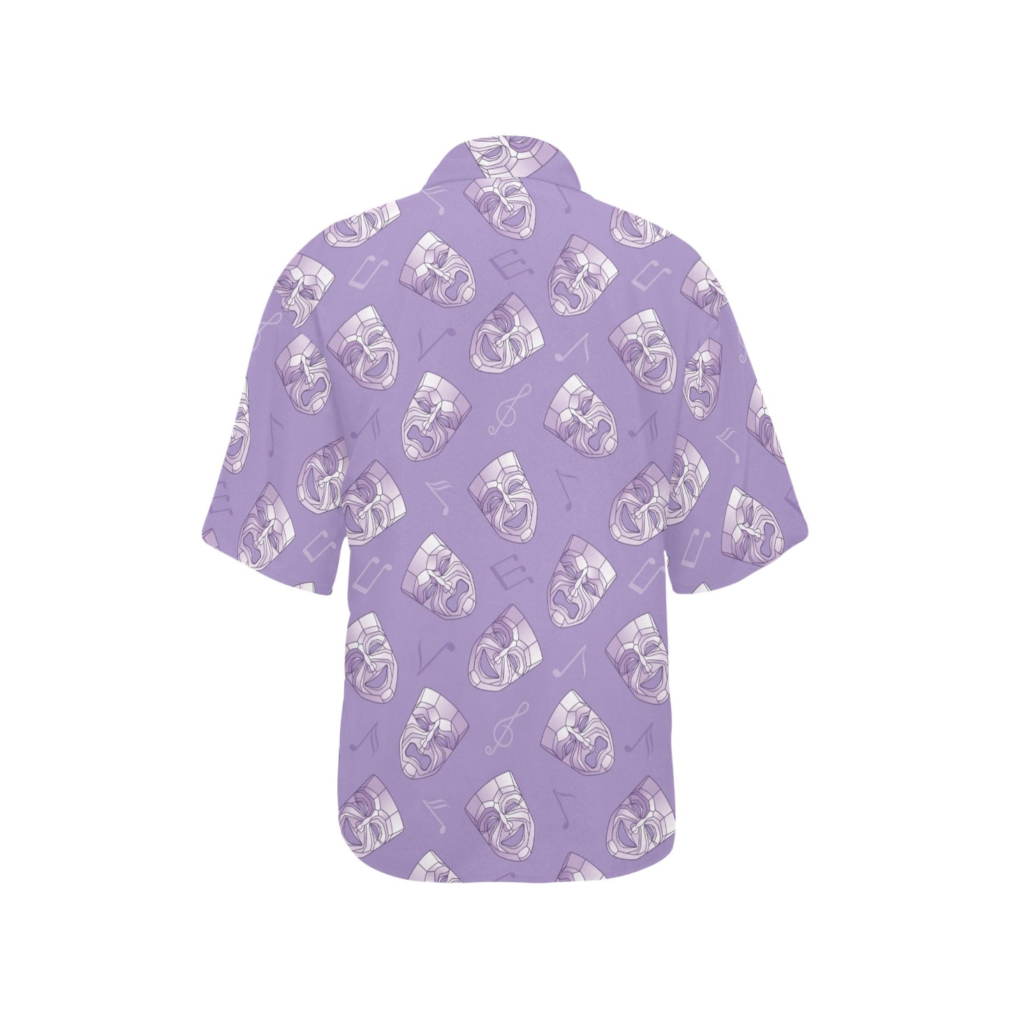 Acting Mask Pattern Print Design 05 Women's Hawaiian Shirt