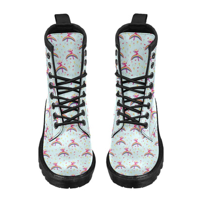 Fairy with Rainbow Print Pattern Women's Boots
