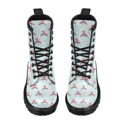 Fairy with Rainbow Print Pattern Women's Boots