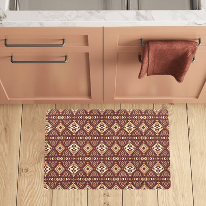 Navajo Native Color Print Pattern Kitchen Mat