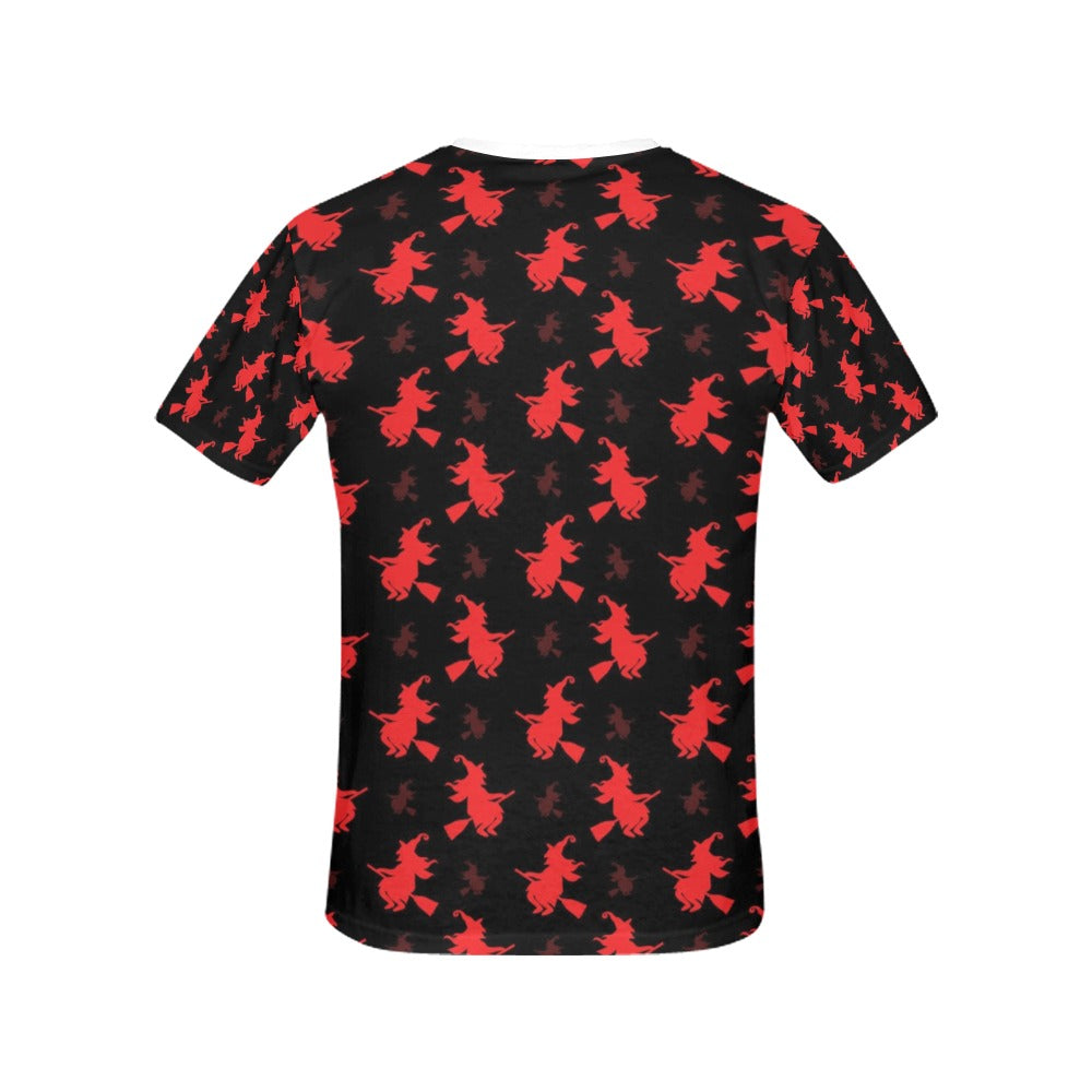Witch Print Design LKS308 Women's  T-shirt