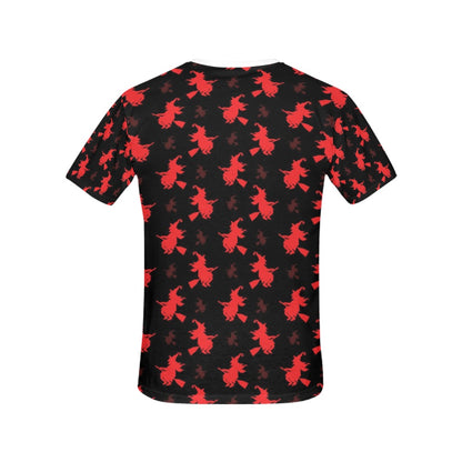 Witch Print Design LKS308 Women's  T-shirt