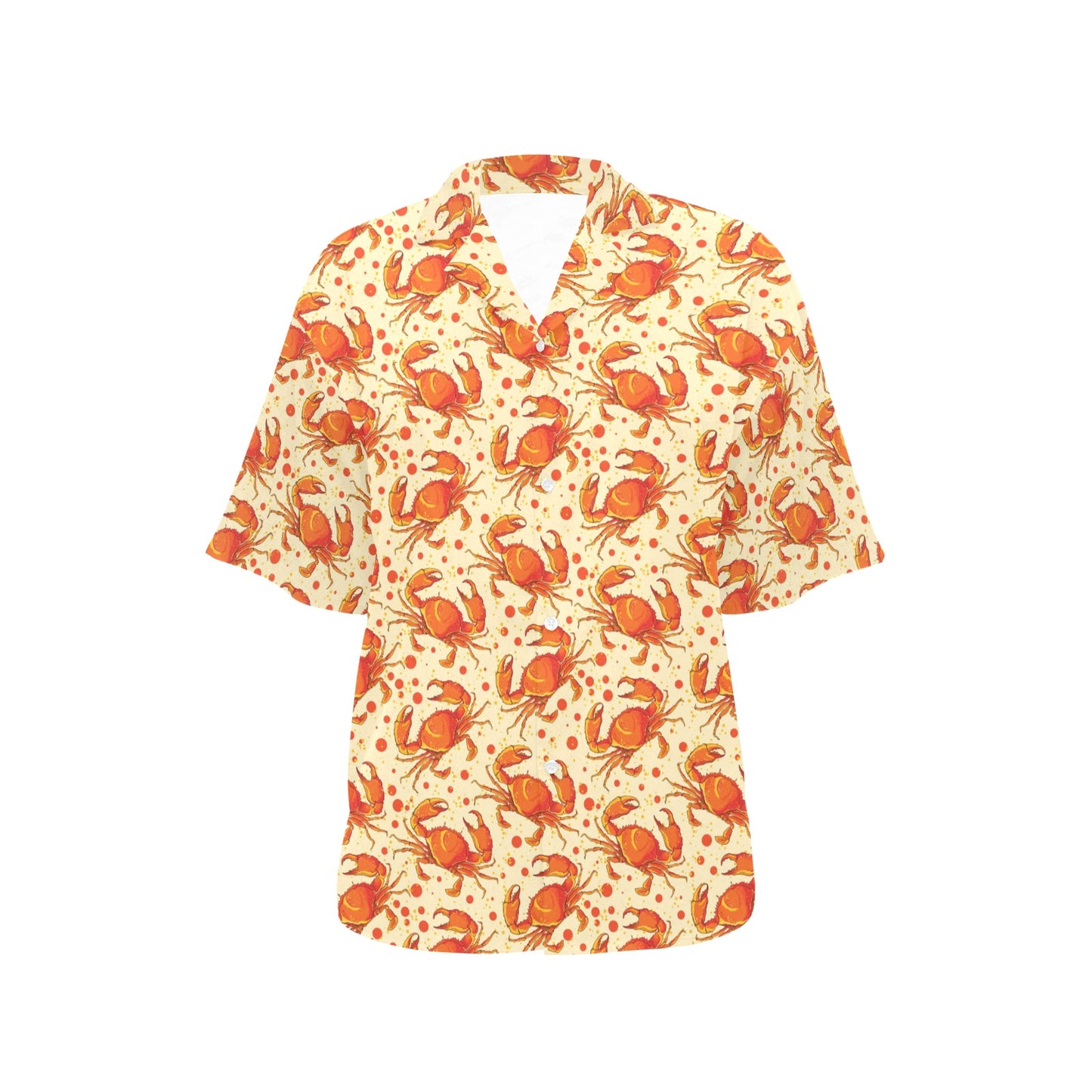 Crab Pattern Print Design 01 Women's Hawaiian Shirt