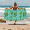 Spinach Print Design LKS301 Beach Towel 32" x 71"