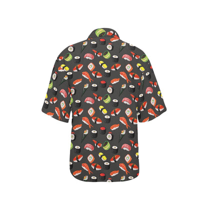 Sushi Design Print Women's Hawaiian Shirt