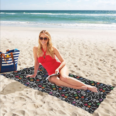 Skeleton Print Design LKS307 Beach Towel 32" x 71"