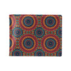 Bohemian Mandala Style Print Men's ID Card Wallet