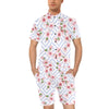 Cherry Blossom Pattern Print Design CB07 Men's Romper