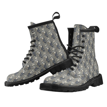 Skeleton Print Design LKS308 Women's Boots