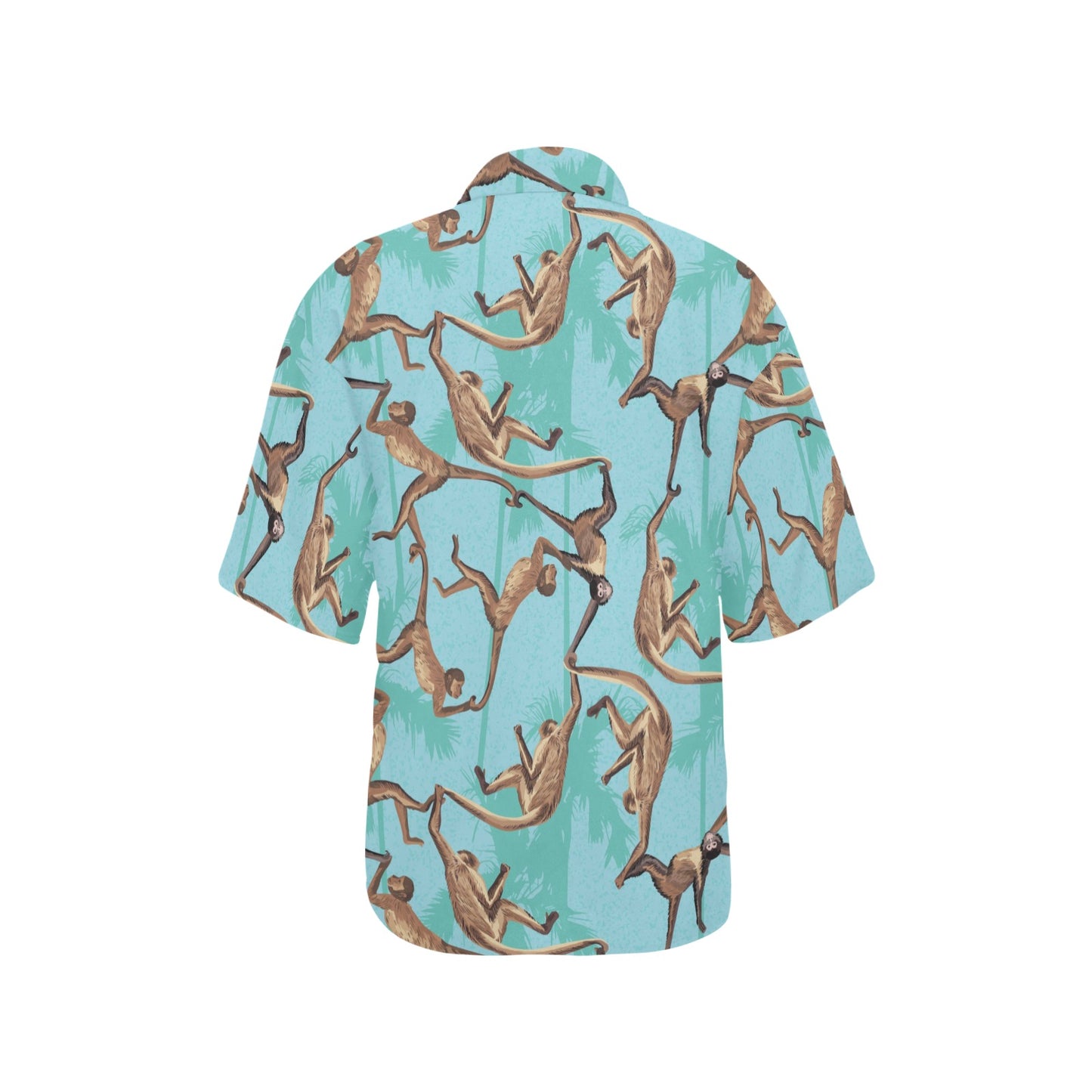 Monkey Pattern Print Design 04 Women's Hawaiian Shirt