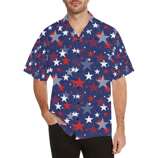 Star Print Design LKS304 Men's Hawaiian Shirt