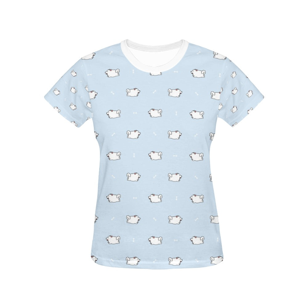 Samoyeds Print Design LKS302 Women's  T-shirt