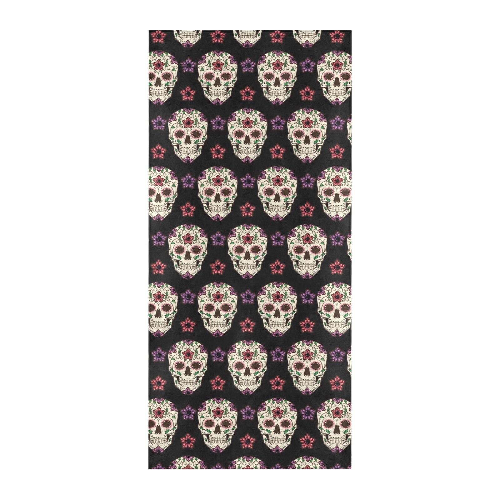 Sugar Skull Print Design LKS304 Beach Towel 32" x 71"