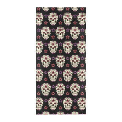 Sugar Skull Print Design LKS304 Beach Towel 32" x 71"