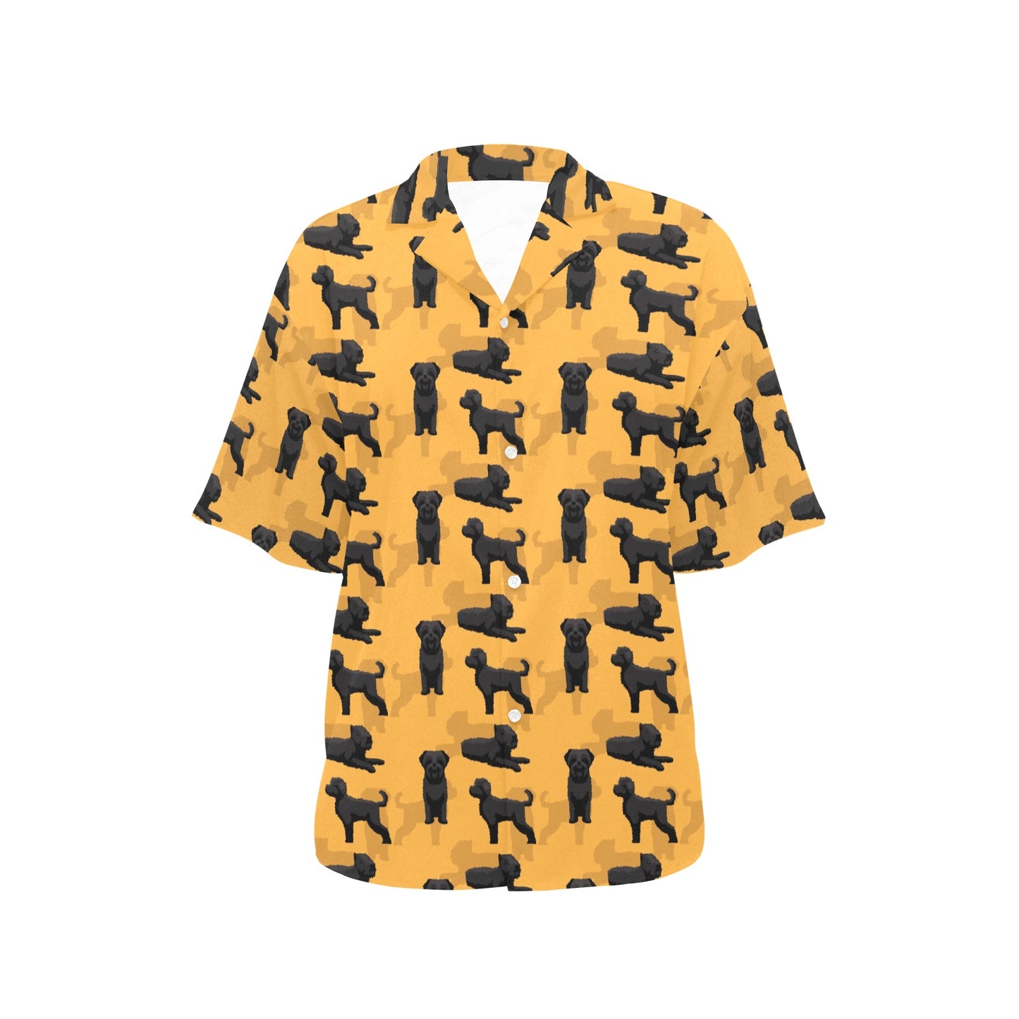 Bouviers des Flandres Pattern Print Design 01 Women's Hawaiian Shirt