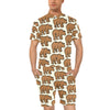 Bear Pattern Print Design BE05 Men's Romper