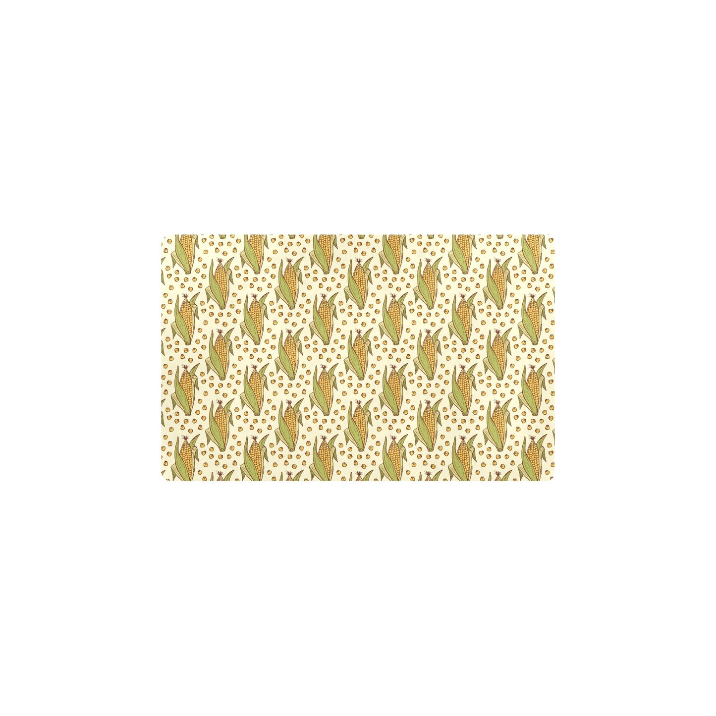 Corn Pattern Print Design 01 Kitchen Mat