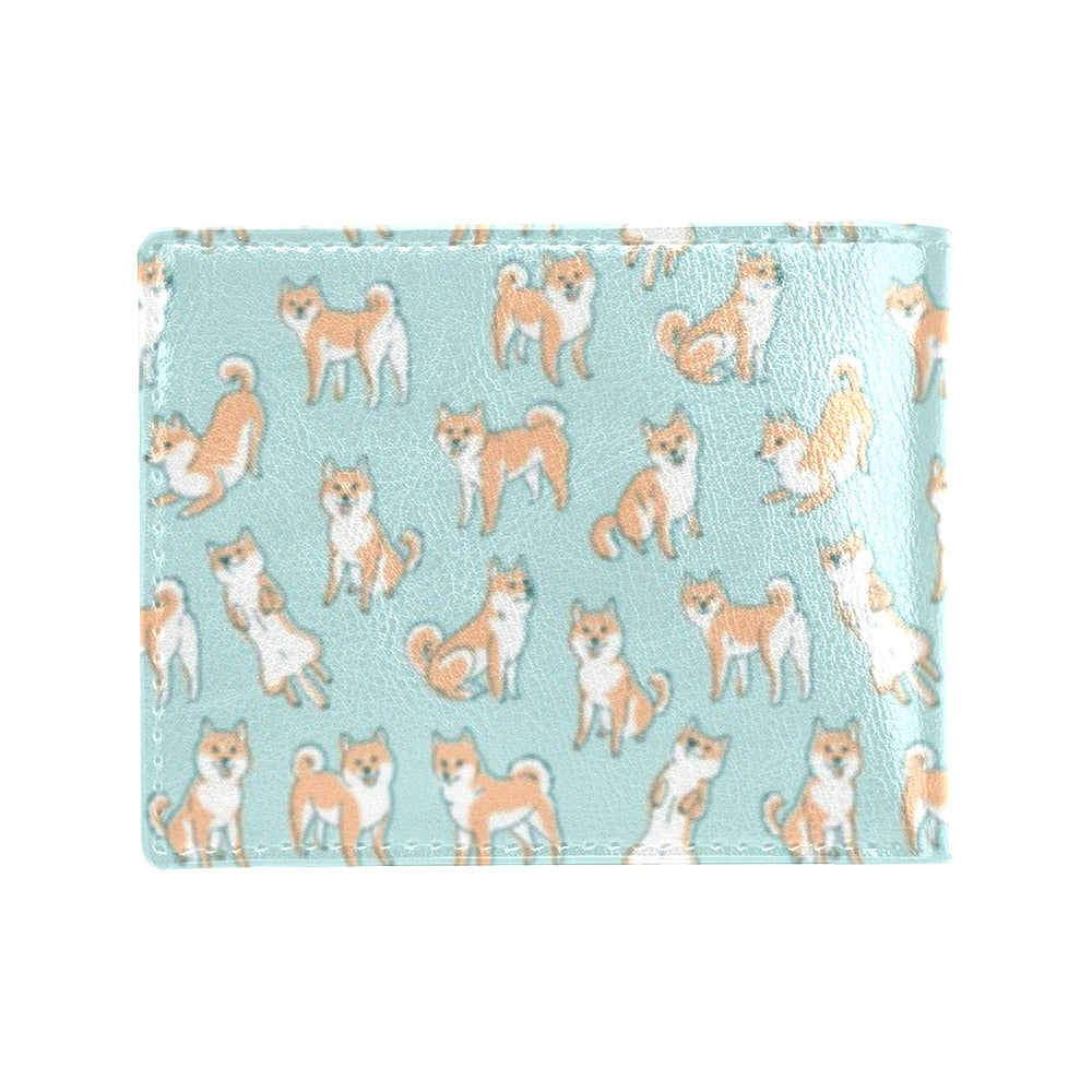 Shiba Inu Print Design LKS304 Men's ID Card Wallet