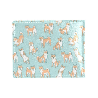 Shiba Inu Print Design LKS304 Men's ID Card Wallet