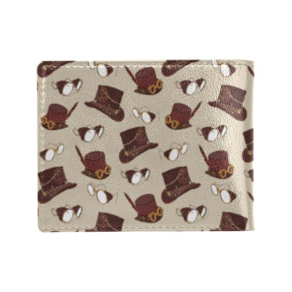 Steampunk Hat Print Design LKS301 Men's ID Card Wallet