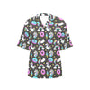 Donut Unicorn Pattern Print Design DN09 Women's Hawaiian Shirt