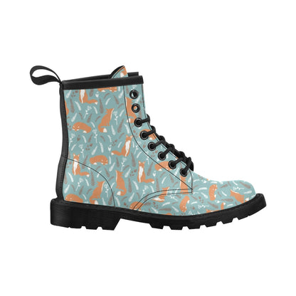 Fox Forest Print Pattern Women's Boots