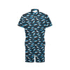 Shark Print Design LKS303 Men's Romper