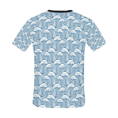 Wave Print Design LKS306 Men's All Over Print T-shirt