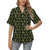 Green Tribal Turtle Polynesian Themed Women's Hawaiian Shirt