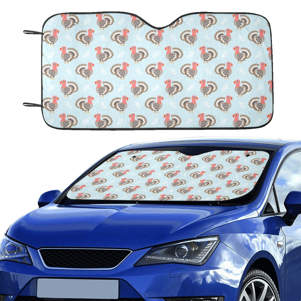 Turkey Print Design LKS403 Car front Windshield Sun Shade