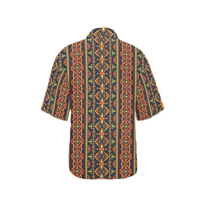 Kente Classic Design African Print Women's Hawaiian Shirt