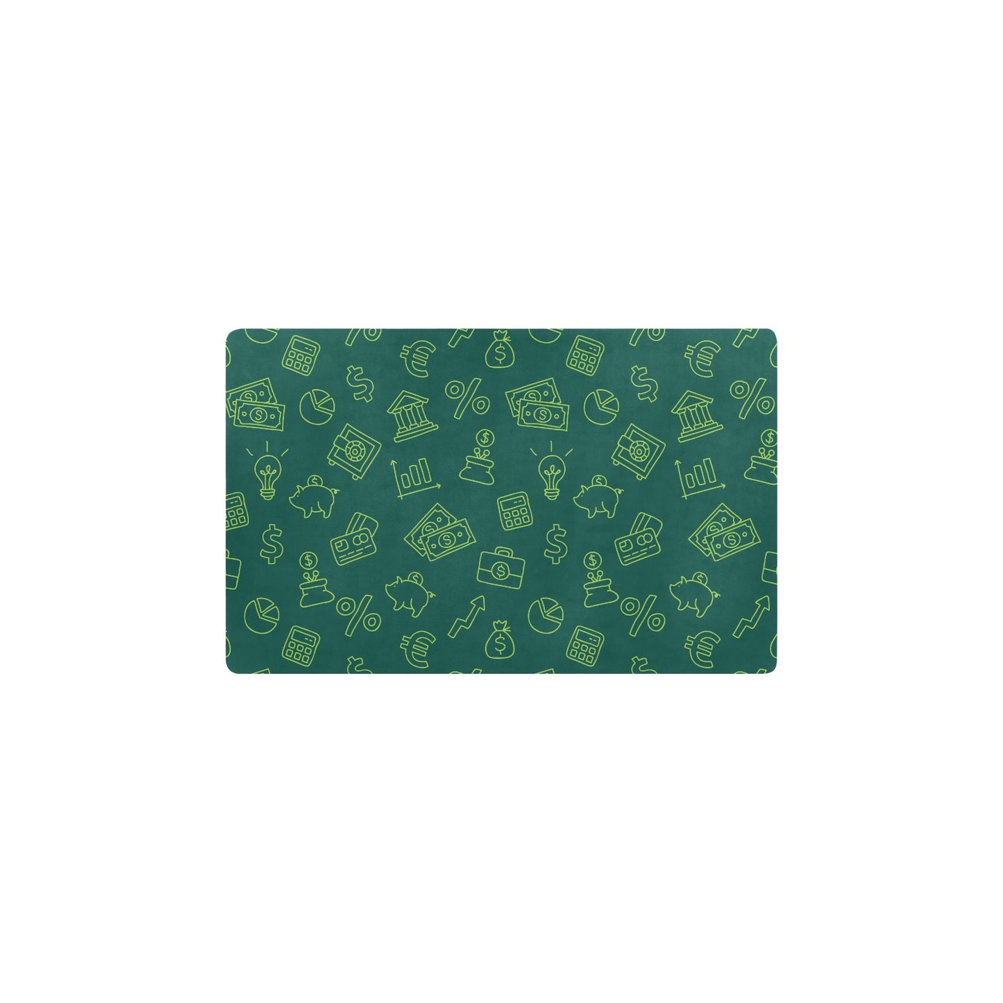 Accounting Financial Pattern Print Design 02 Kitchen Mat