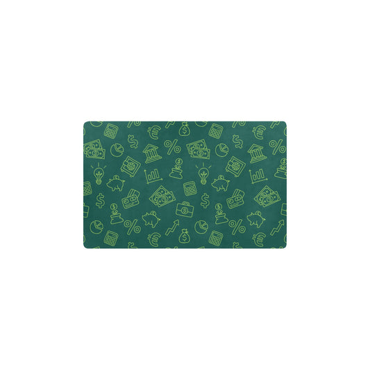 Accounting Financial Pattern Print Design 02 Kitchen Mat