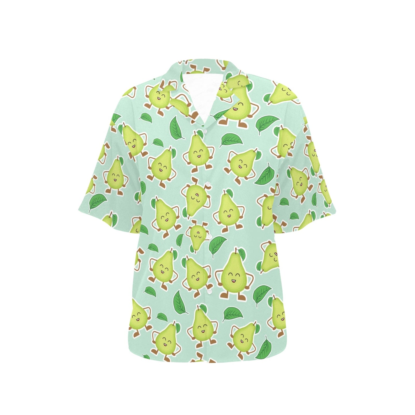 Avocado Pattern Print Design AC011 Women's Hawaiian Shirt