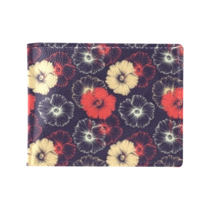 Tropical Flower Print Design LKS302 Men's ID Card Wallet