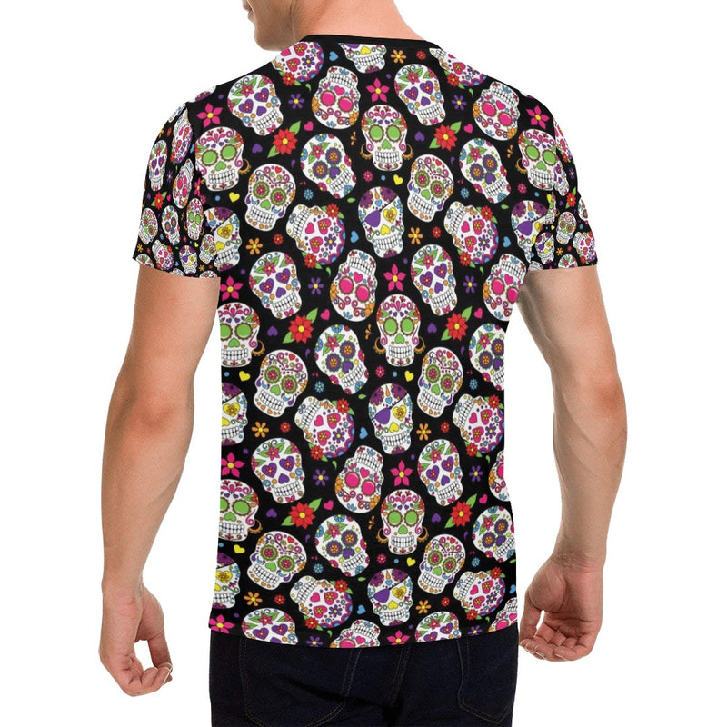 Sugar Skull Print Design LKS302 Men's All Over Print T-shirt