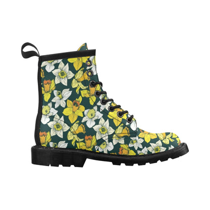 Daffodils Pattern Print Design DF02 Women's Boots