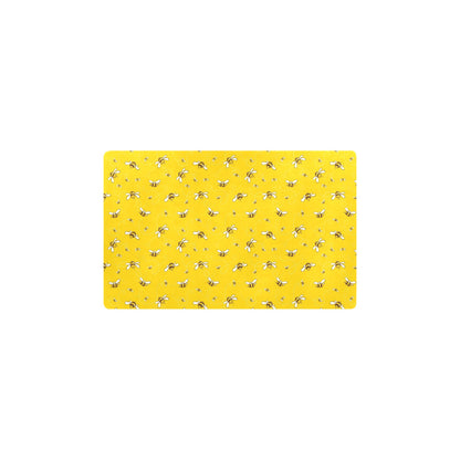Bee Pattern Print Design 05 Kitchen Mat