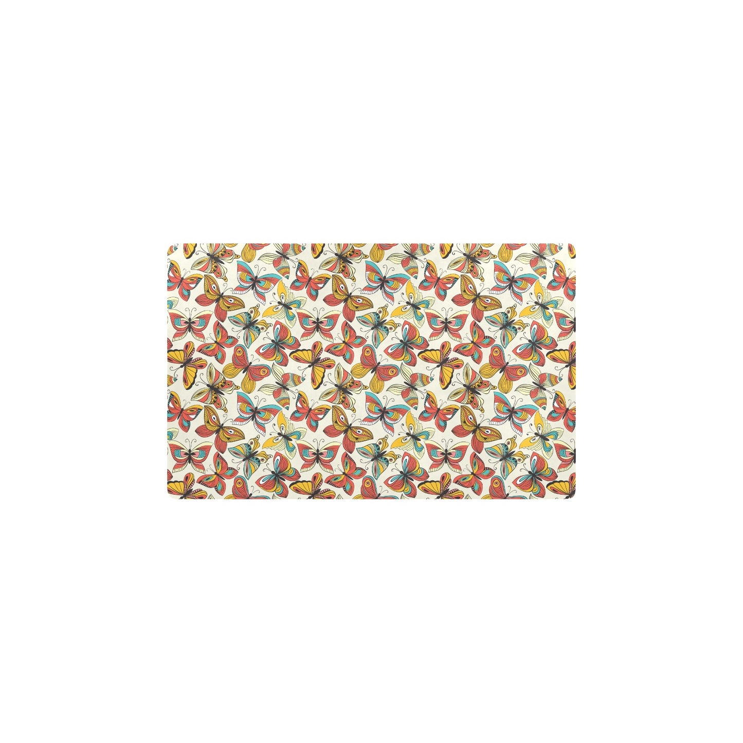 Butterfly Pattern Print Design 02 Kitchen Mat
