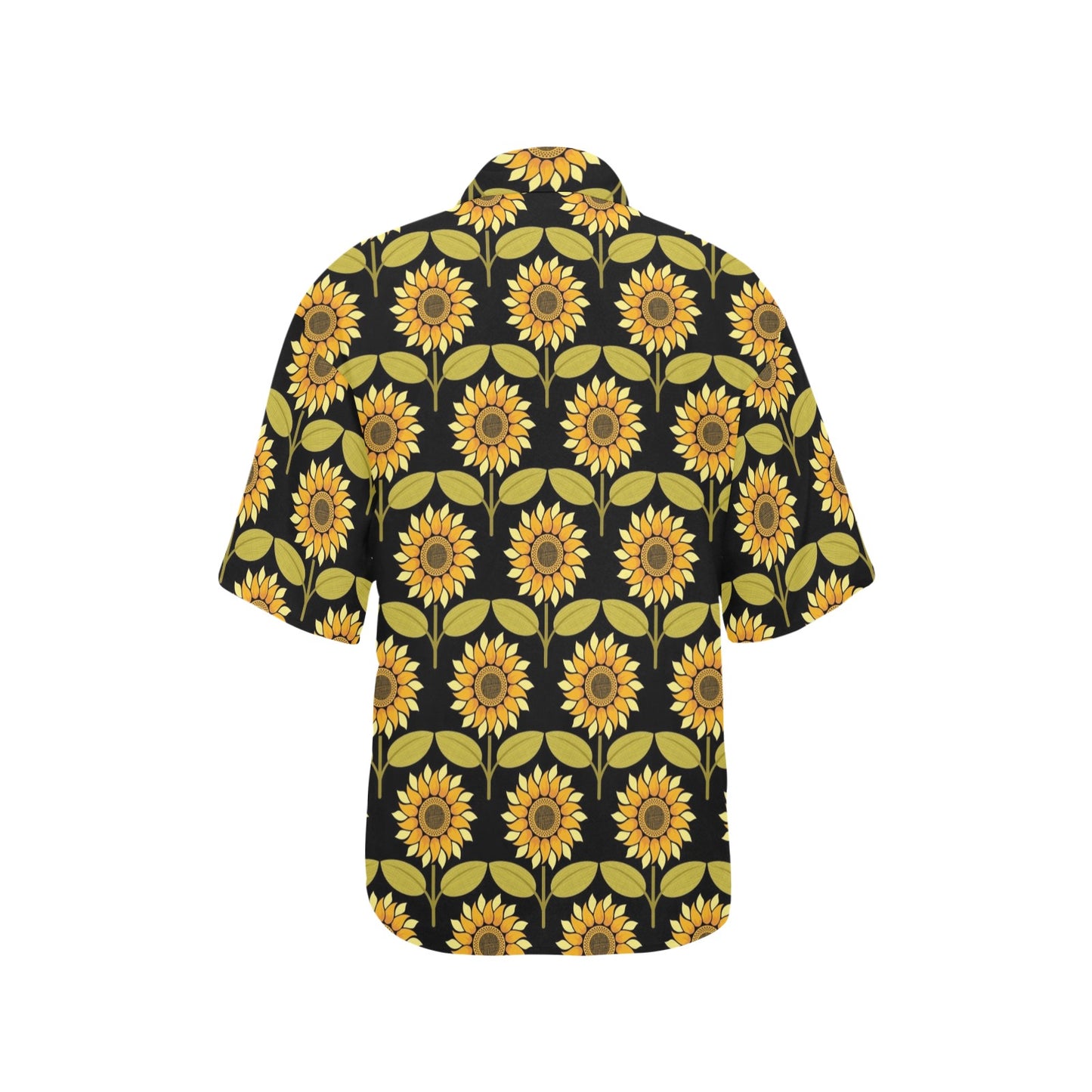Sunflower Pattern Print Design SF015 Women's Hawaiian Shirt