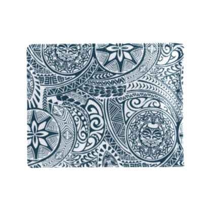 Samoan Pattern Print Design LKS306 Men's ID Card Wallet